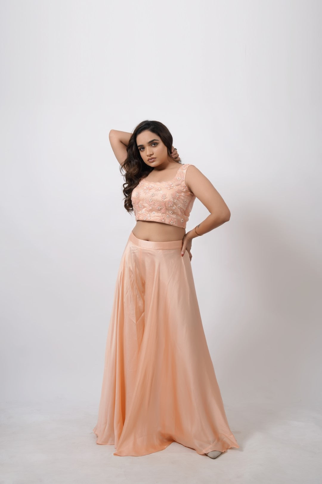 PEACH WASTERN PLAZA PAIR DRAPING