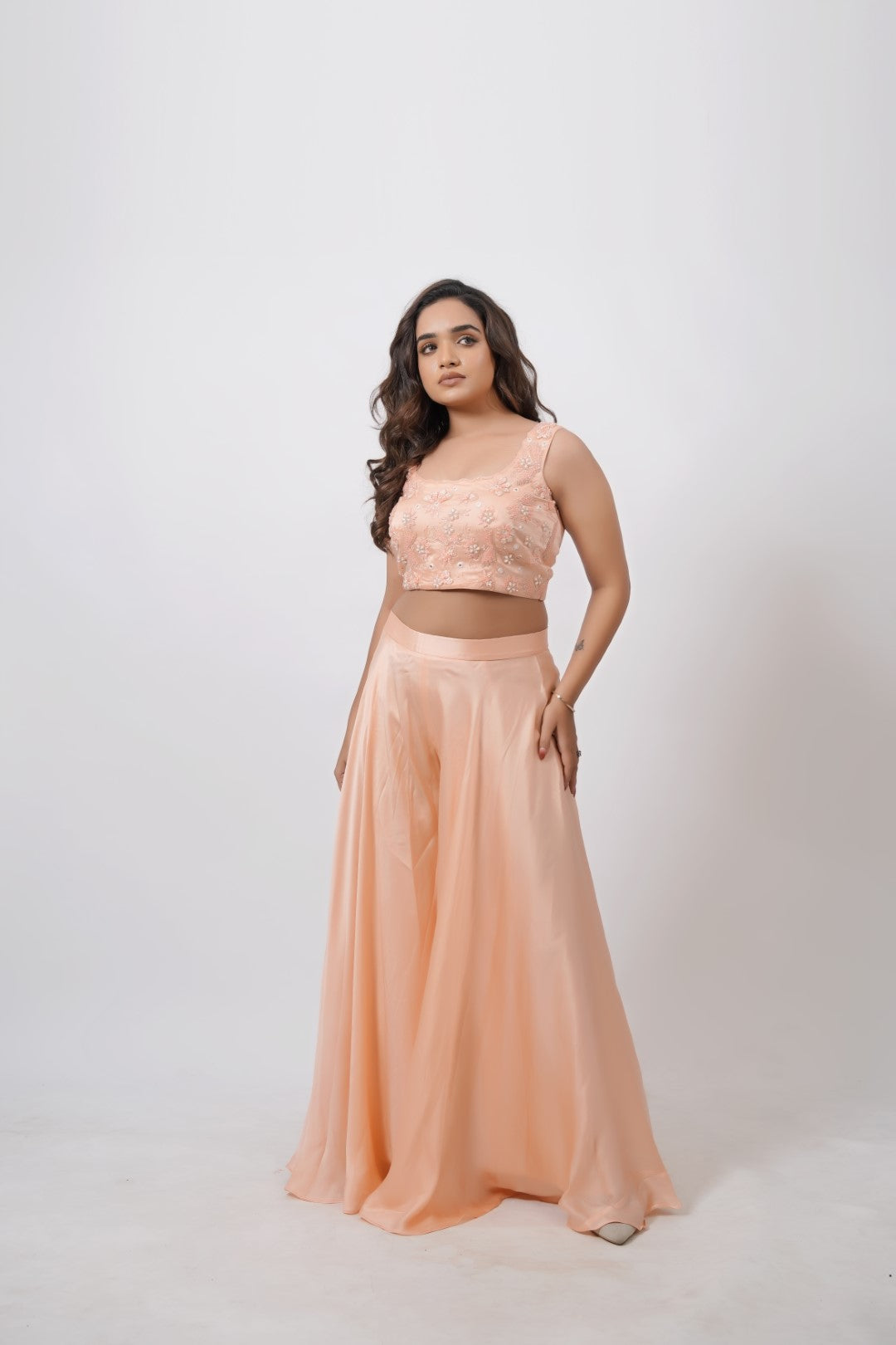 PEACH WASTERN PLAZA PAIR DRAPING