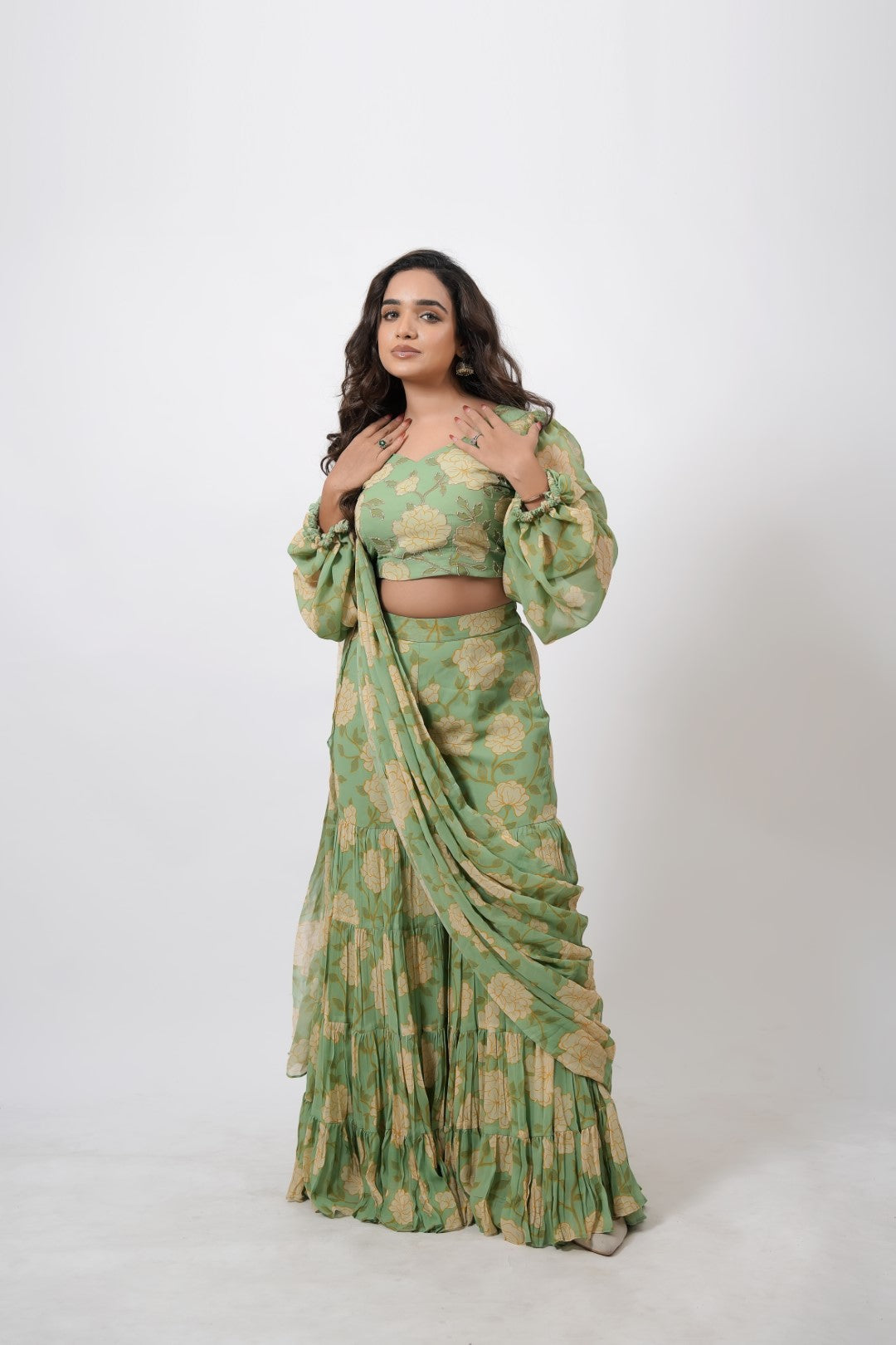 UNIQUE SARARA DRAPE SAREE