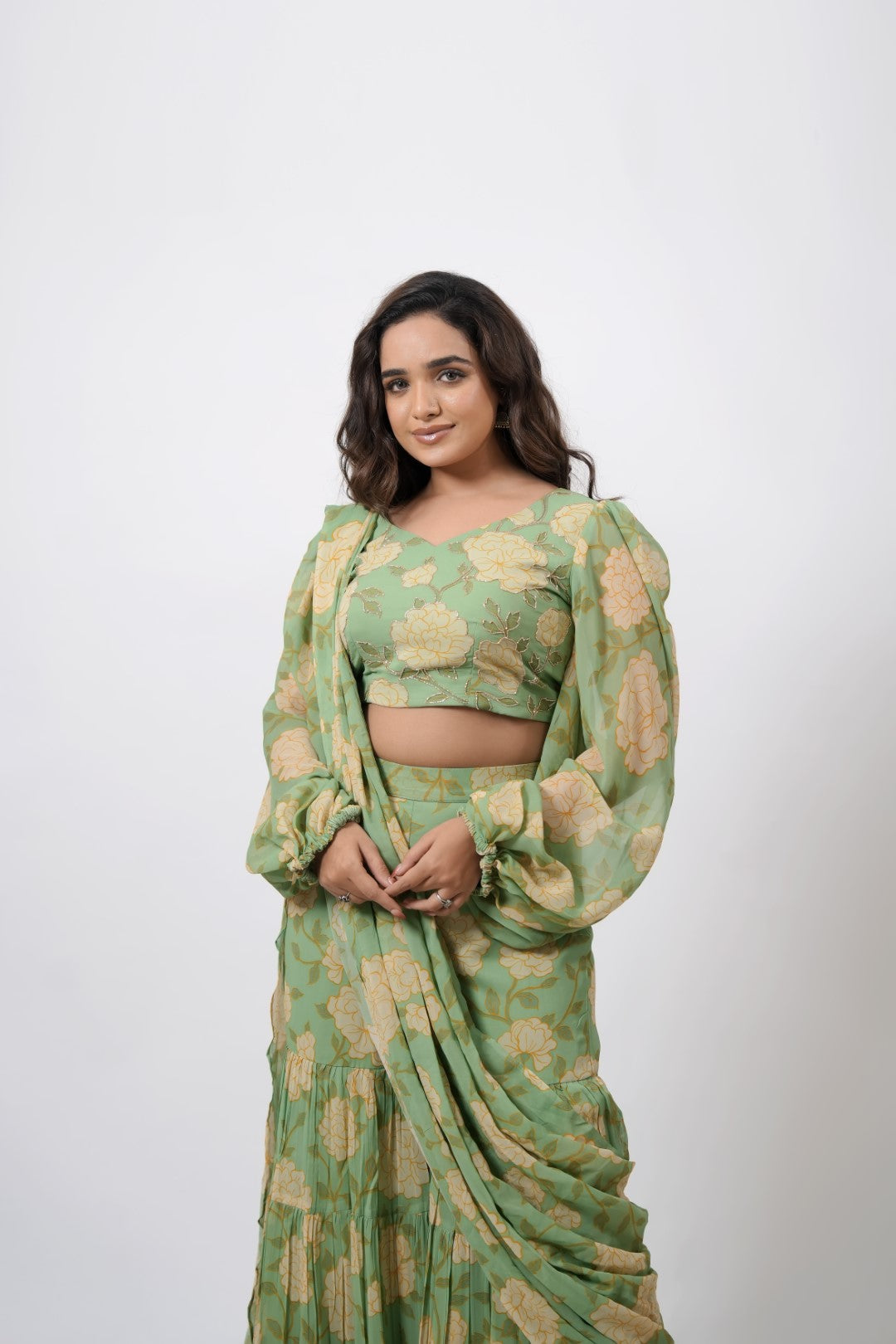 UNIQUE SARARA DRAPE SAREE